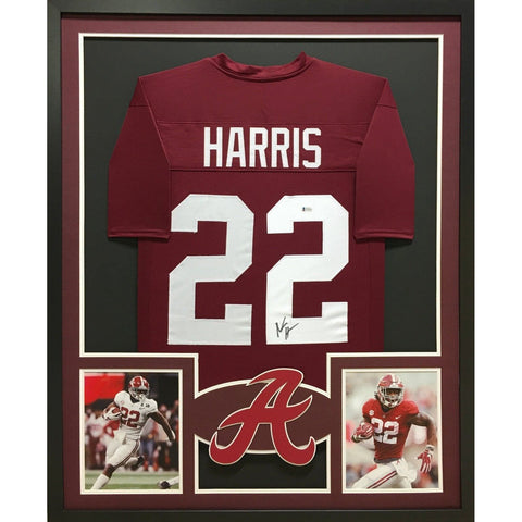 Najee Harris Autographed Signed Framed Alabama Crimson Tide Jersey BECKETT