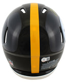 Steelers Chase Claypool Mapletron Signed F/S Speed Proline Helmet w/ Case BAS W