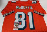 O. J. McDuffie Signed Dolphins Jersey (JSA COA) Miami (1993-2001) Penn State WR