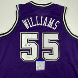 Autographed/Signed JASON WILLIAMS Sacramento Purple Jersey PSA/DNA COA Auto