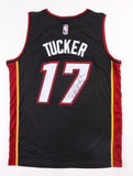 P. J. Tucker Signed Miami Heat Nike Style Jersey (JSA COA)