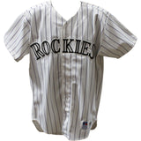 Dante Bichette Signed Rockies Russell Athletic 44 White Jersey BAS 45071