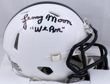 Lenny Moore Autographed Penn State Speed Mini Helmet w/ We Are- Beckett W Holo