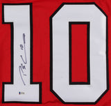 Patrick Sharp Signed Chicago Blackhawks Jersey (Beckett COA) 3xStanley Cup Champ