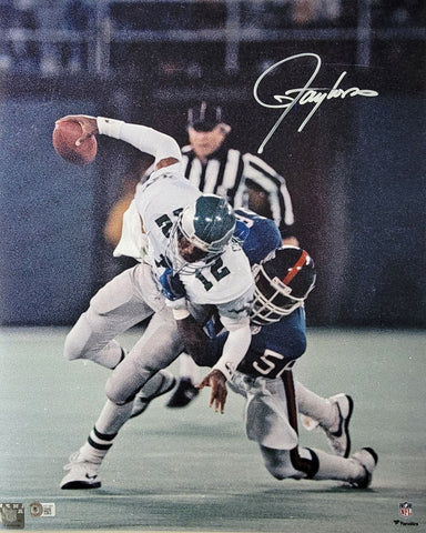 Lawrence Taylor Autographed New York Giants 16x20 Beckett Witnessed