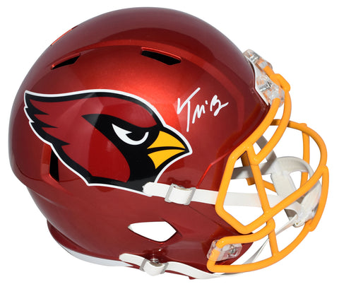 TREY McBRIDE SIGNED ARIZONA CARDINALS FLASH FULL SIZE SPEED HELMET BECKETT