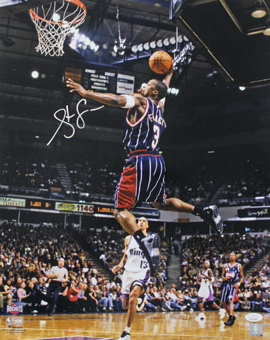 Steve Francis Autographed/Signed Houston Rockets 16x20 Photo JSA 33862