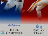 Earl Campbell Nolan Ryan Olajuwon Signed 16x20 Houston Legends Photo- Beckett Au