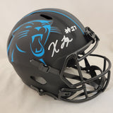 XAVIER LEGETTE SIGNED CAROLINA PANTHERS F/S ECLIPSE SPEED REP HELMET BECKETT QR