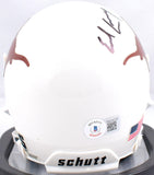 Earl Campbell Autographed Texas Longhorns Schutt Mini Helmet- Beckett W Hologram