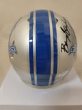 BARRY SANDERS SIGNED DETROIT LIONS SPEED MINI HELMET SCHWARTZ HOLOGRAM