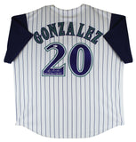 D-Backs Luis Gonzalez "2001 WS Game 7 GW Hit" Signed Majestic Jersey BAS