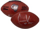 COOPER KUPP Autographed Duke Metallic Los Angeles Rams Logo Football FANATICS