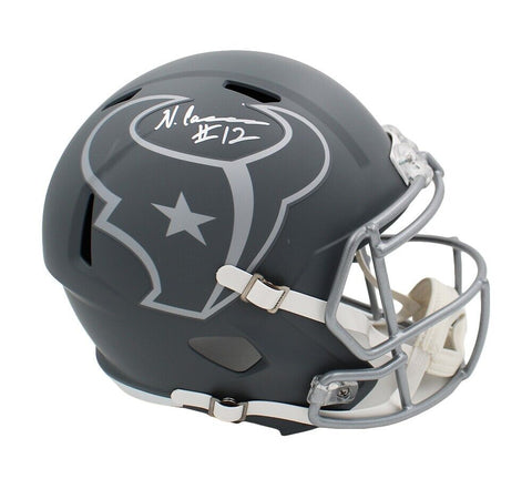 Nico Collins Signed Houston Texans Speed Full Size Slate NFL Helmet