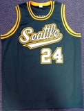 SEATTLE SONICS SPENCER HAYWOOD AUTOGRAPHED GREEN JERSEY "HOF 15" MCS HOLO 104224