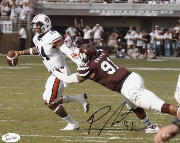 PRESTON SMITH AUTOGRAPHED SIGNED MISSISSIPPI STATE BULLDOGS 8x10 PHOTO JSA