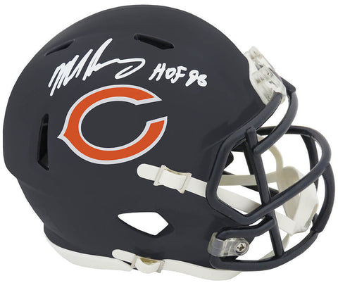 Mike Singletary Signed Chicago Bears Riddell Speed Mini Helmet w/HOF'98 (SS COA)