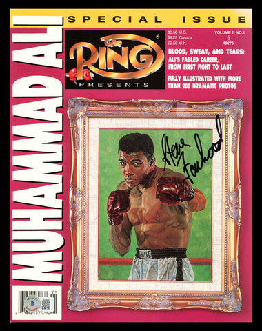 Steve Farhood Autographed Signed Ring Magazine Beckett BAS QR #BK08825