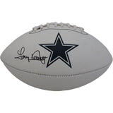 Tony Dorsett Autographed/Signed Dallas Cowboys Logo Football Beckett 47647