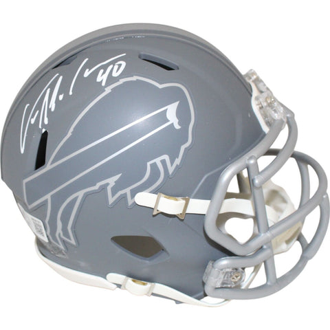 Von Miller Autographed/Signed Buffalo Bills Slate Mini Helmet Beckett 48700