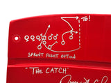 JOE MONTANA & DWIGHT CLARK AUTOGRAPHED CANDLESTICK SEATBACK CATCH BECKETT 231872