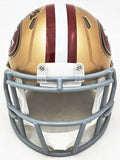 BRYANT YOUNG AUTOGRAPHED 49ERS GOLD SPEED MINI HELMET HOF 22 BECKETT 215663