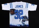 Edgerrin James Signed Indianapolis Colts Printed Photo Jersey (JSA COA) R.B.