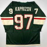 Facsimile Autographed Kirill Kaprizov Minnesota Green Reprint Auto Jersey XL