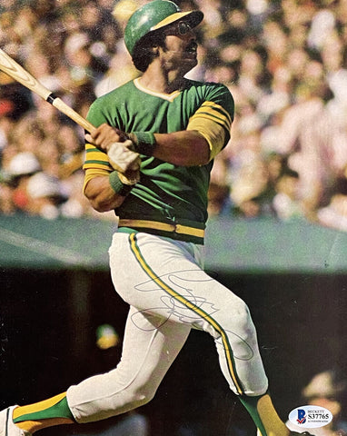 Reggie Jackson Oakland Athletics Signed Magazine Page Photo S37765 BAS