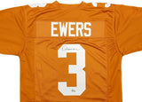 Quinn Ewers Texas Signed Orange Football Jersey BAS