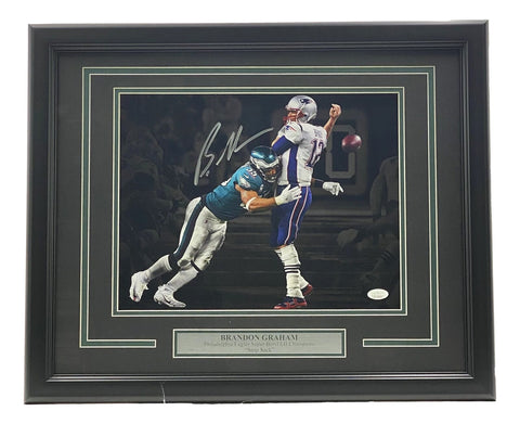 Brandon Graham Signed Framed 11x14 Philadelphia Eagles Spotlight Photo JSA Holo