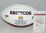 FLOYD LITTLE AUTOGRAPHED SIGNED DENVER BRONCOS WHITE LOGO FOOTBALL JSA W/ HOF 10