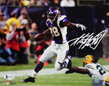 Adrian Peterson Signed Vikings 8x10 Running PF Photo - Beckett W Auth *Silver