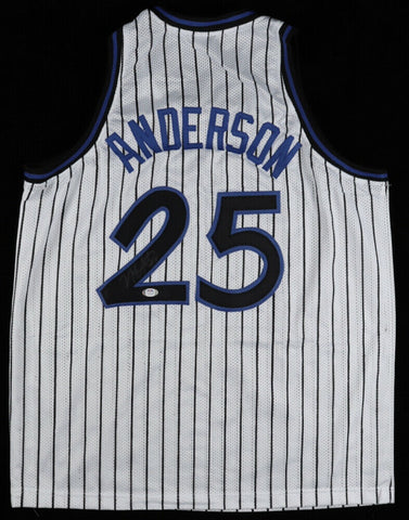 Nick Anderson Signed Magic Jersey (PSA COA) 1989 1st Ever Draft Pick by Orlando