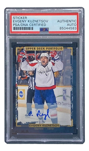 Evgeny Kuznetsov Signed 2015/16 Upper Deck #82 Capitals Hockey Card PSA/DNA