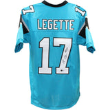 Xavier Legette Autographed/Signed Pro Style Blue XL Jersey Beckett 48419