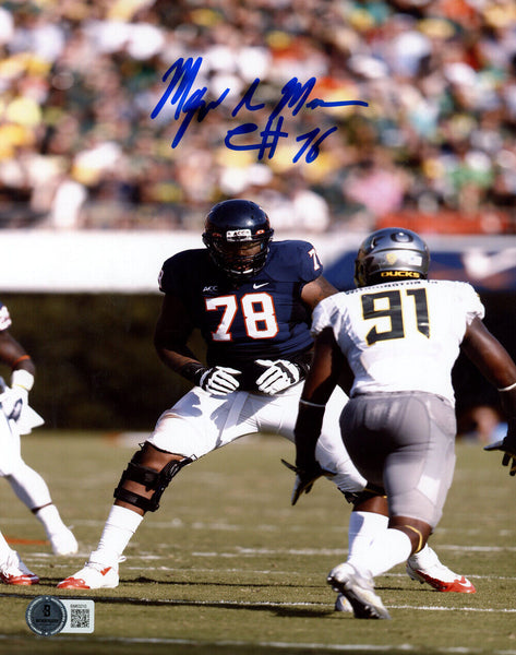 Morgan Moses Autographed Virginia Cavaliers 8x10 Photo Beckett 48215