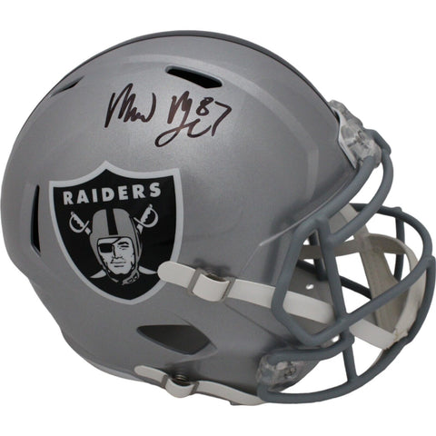 Michael Mayer Signed Las Vegas Raiders F/S Helmet Beckett 44007