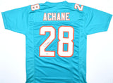 De'von Achane Autographed Teal Pro Style Jersey - Beckett W Hologram *Black