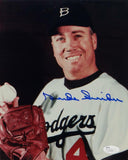 Duke Snider Autographed Dodgers 8x10 Color Close Up Photo- JSA Auth *Blue