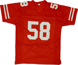 SAN FRANCISCO 49ERS KEENA TURNER AUTOGRAPHED RED JERSEY BECKETT BAS 195246