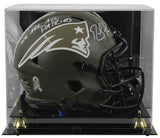 Patriots Randy Moss "WAAP" Signed STS F/S Speed Proline Helmet w/ case BAS