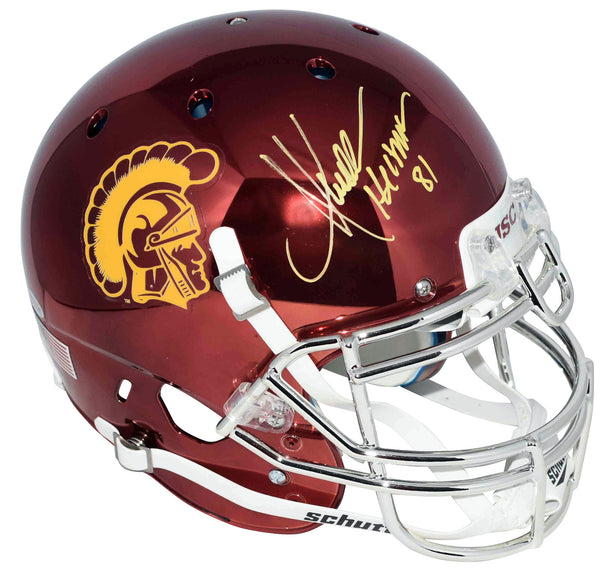 MARCUS ALLEN SIGNED USC TROJANS AUTHENTIC CHROME HELMET BECKETT W/ HEISMAN 81