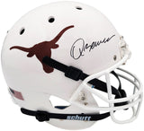 QUINN EWERS AUTOGRAPHED TEXAS FULL SIZE HELMET BLACK CHINSTRAP BECKETT 201713