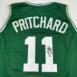 Autographed/Signed Payton Pritchard Boston Green Basketball Jersey JSA COA