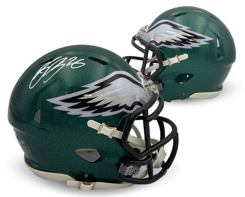 Saquon Barkley Autographed Philadelphia Eagles Signed Mini Helmet Beckett