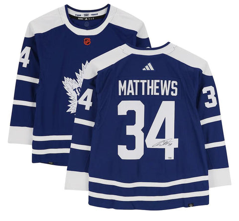 AUSTON MATTHEWS Autographed Authentic 2023 Reverse Retro Jersey FANATICS