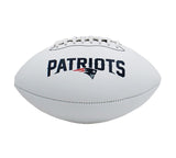 Rob Gronkowski Signed New England Patriots White NFL Football