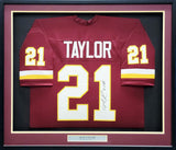 Washington Redskins Sean Taylor Autographed Framed Red Jersey Beckett #AB79141