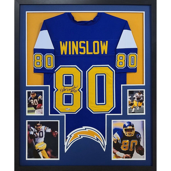 Kellen Winslow Autographed Signed Framed Chargers Jersey BECKETT